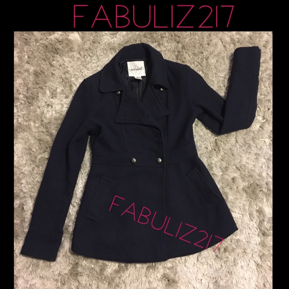 Navy pea coat